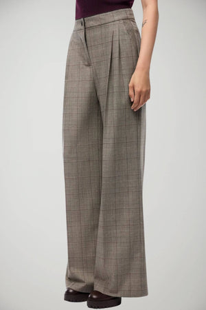 Pinko Pantaloni Donna palazzo a quadri
