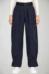 Pinko Pantaloni Donna in Tela Tecnica con Cintura