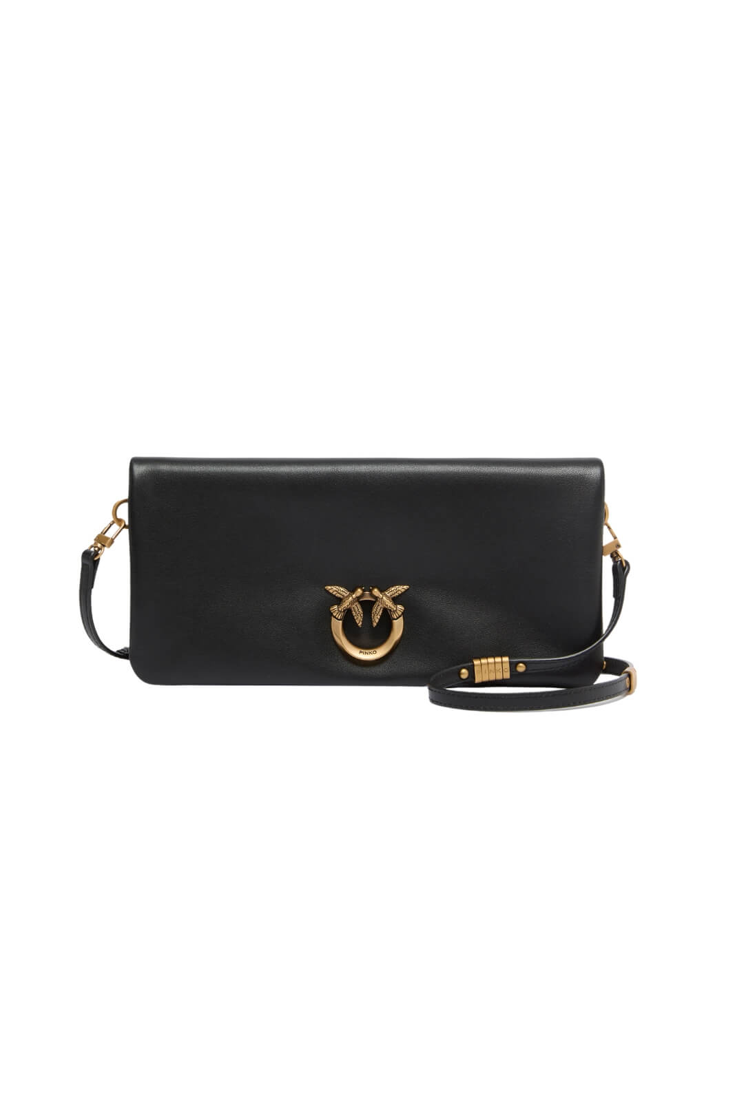 Pochette da donna Pinko in pelle con logo Love Birds