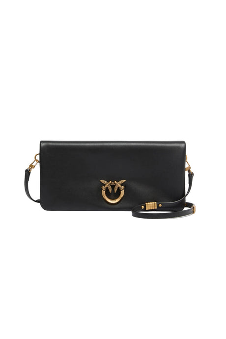 Pochette da donna Pinko in pelle con logo Love Birds