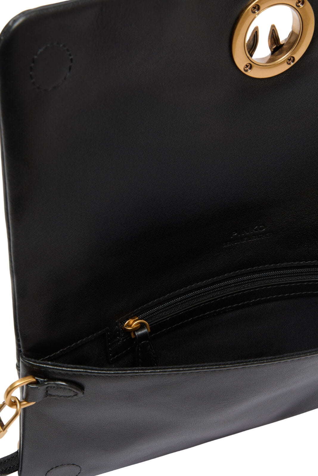 Pochette da donna Pinko in pelle con logo Love Birds