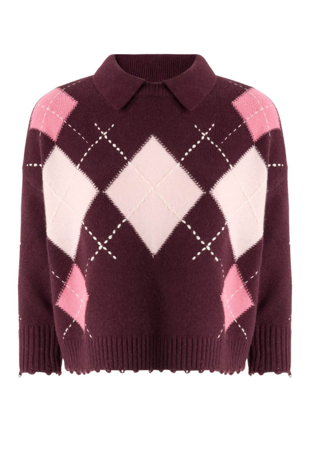 Pinko Polo Donna Cork a rombi Over Fit