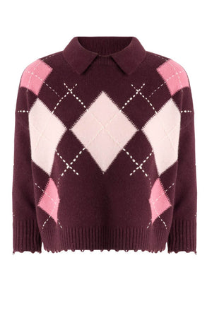 Pinko Polo Donna Cork a rombi Over Fit