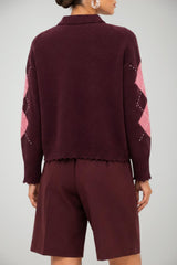 Pinko Polo Donna Cork a rombi Over Fit