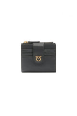 Pinko Portafogli Donna in pelle / Nero-Oro