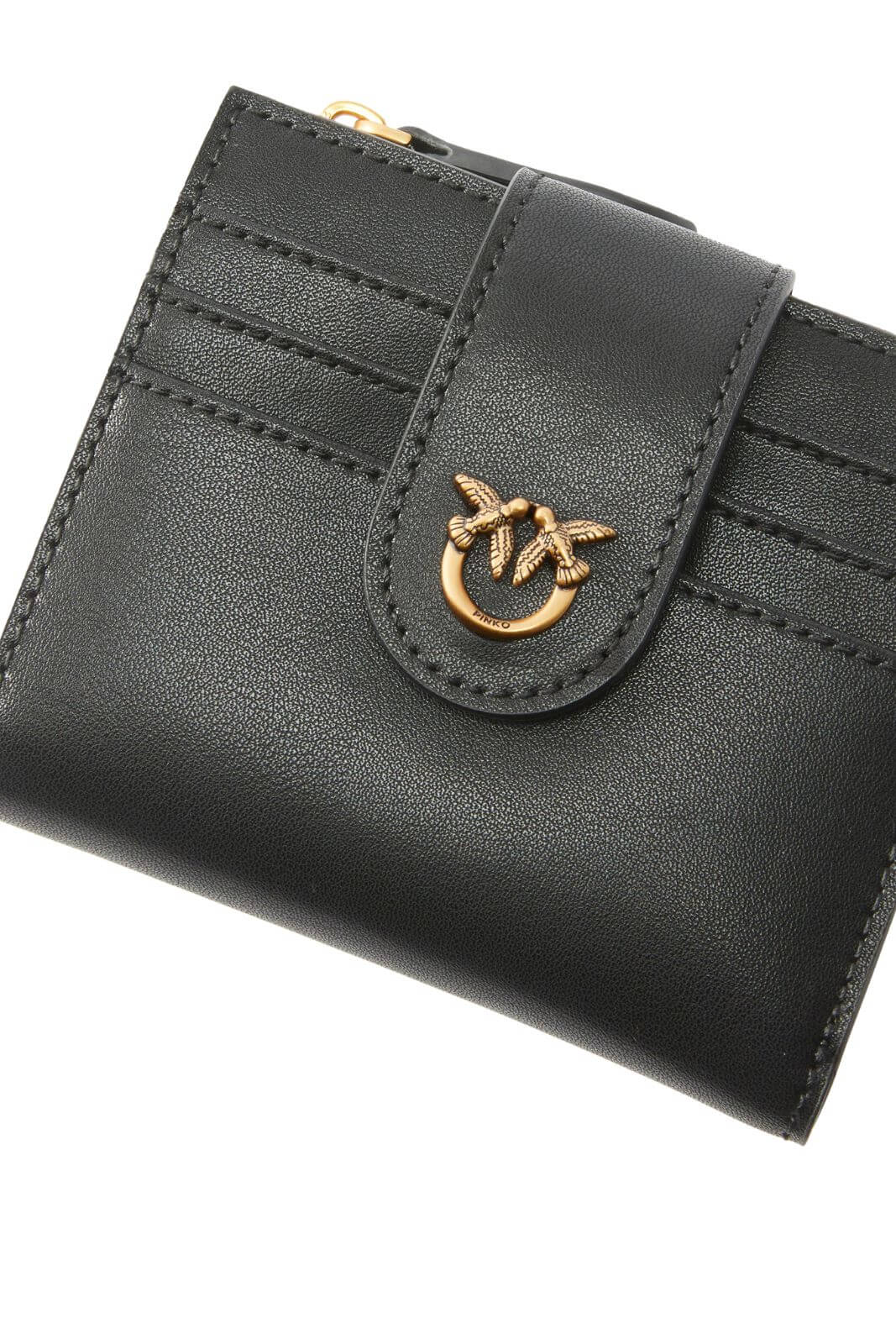 Pinko Portafogli Donna in pelle / Nero-Oro