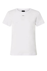 T-shirt da donna in cotone maniche corte Pinko basico fronte