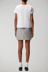 T-shirt da donna in cotone maniche corte Pinko basico retro