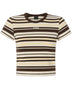 T-shirt da donna Pinko a costine multicolore