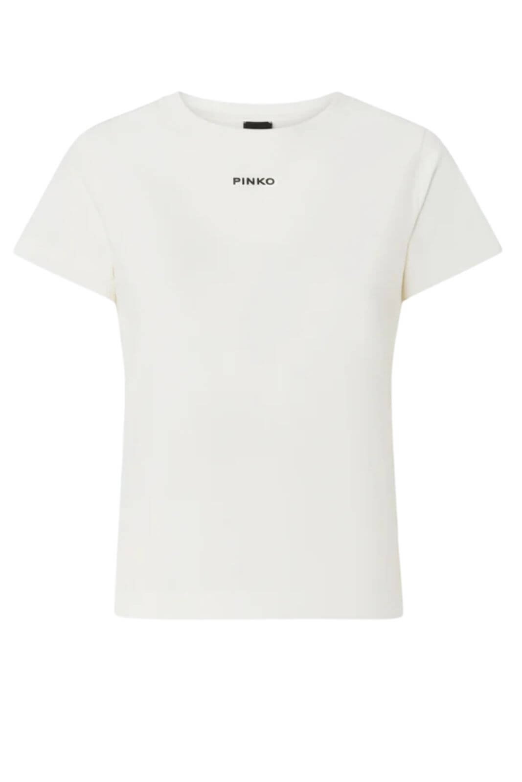 Pinko T-shirt Donna con logo gommato / Bianco