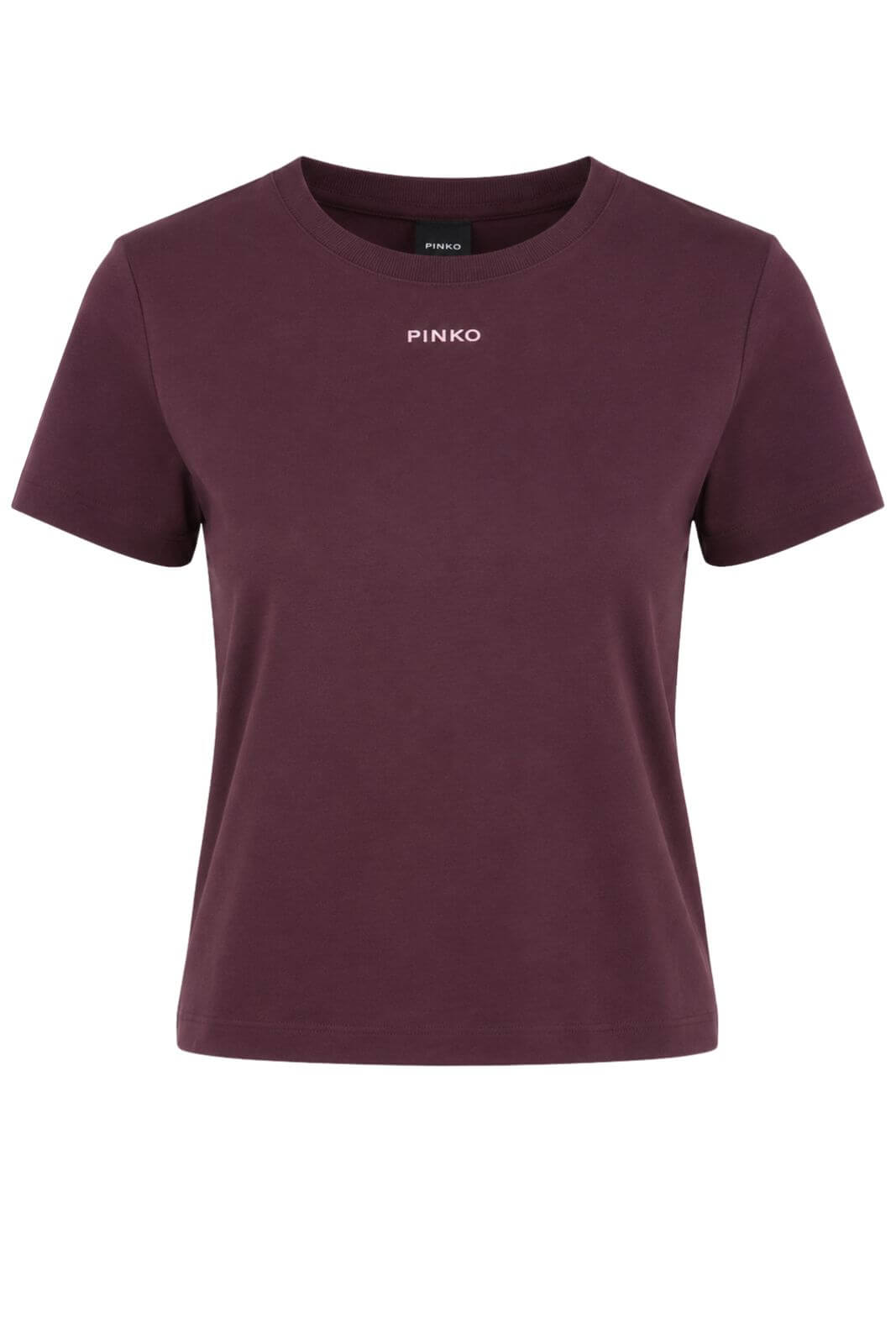 Pinko T-shirt Donna con logo gommato / Bordeaux