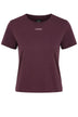 Pinko T-shirt Donna con logo gommato / Bordeaux