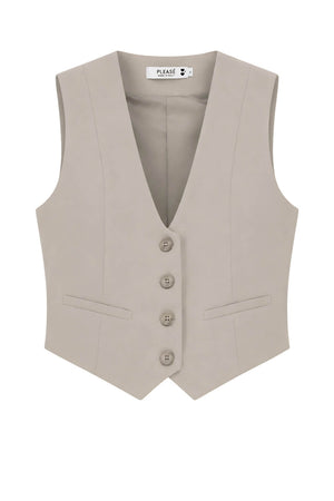 Please Gilet Donna monopetto