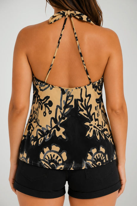 Please Top Donna con Fantasie Floreali