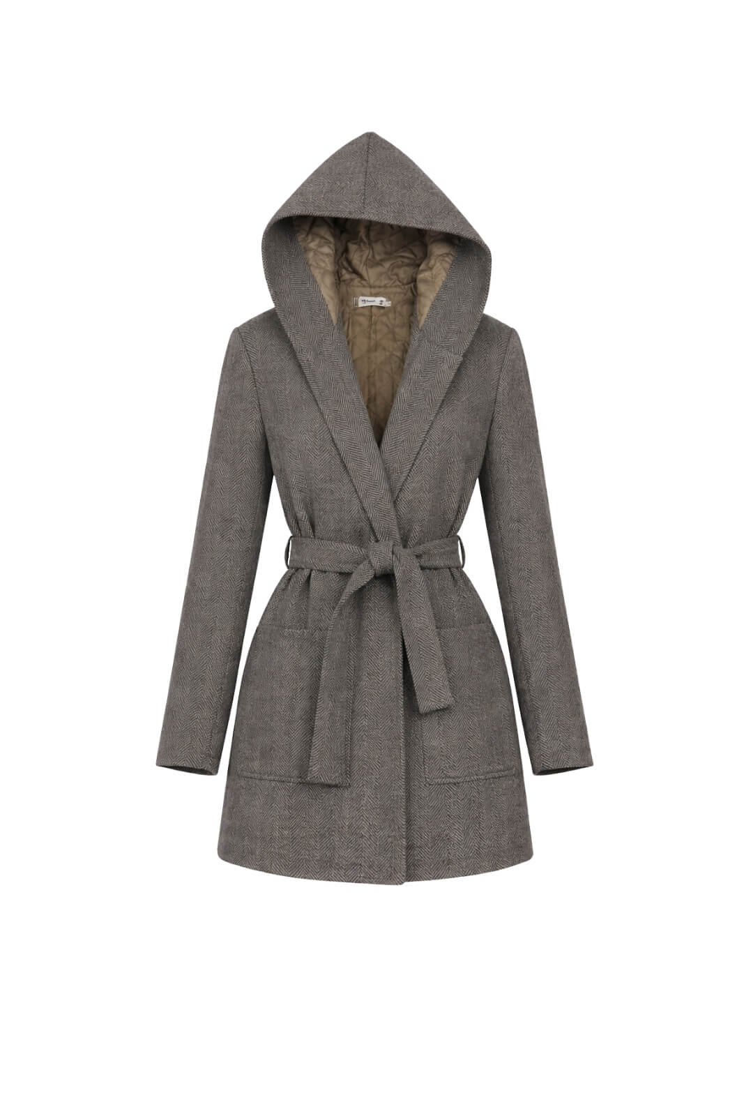 Cappotto da donna Please a vestaglia con cappuccio