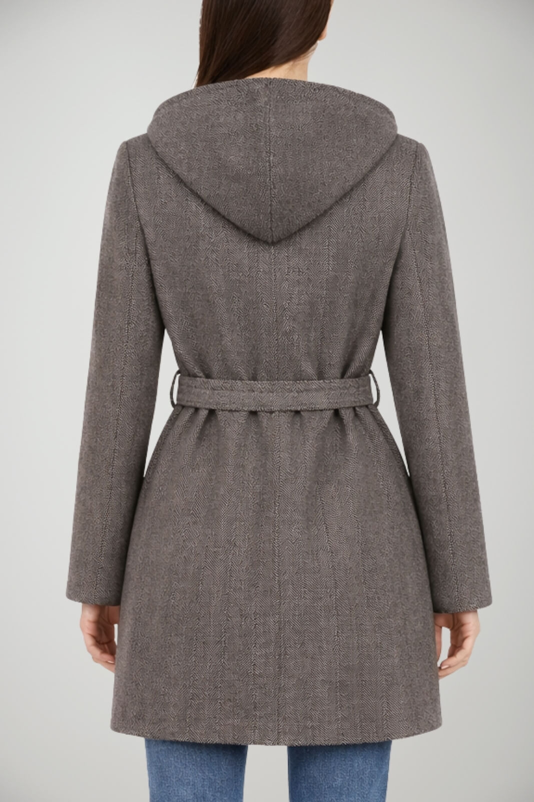 Cappotto da donna Please a vestaglia con cappuccio