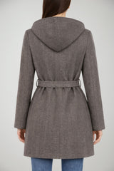 Cappotto da donna Please a vestaglia con cappuccio
