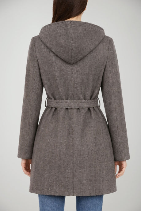Cappotto da donna Please a vestaglia con cappuccio