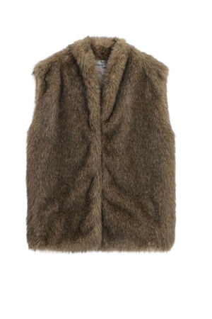 Gilet da donna Please in pelliccia sintetica