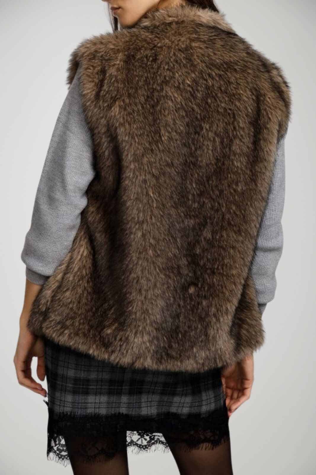 Gilet da donna Please in pelliccia sintetica