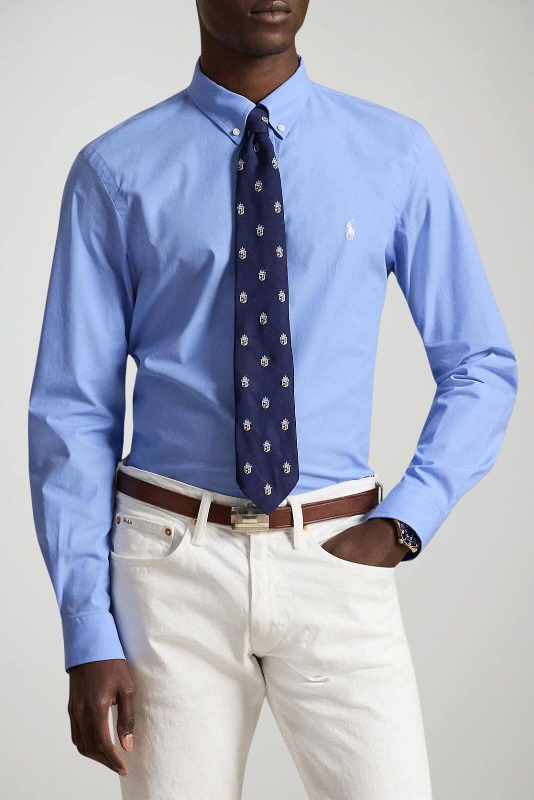 Polo Ralph Lauren Camicia Uomo Slim Fit Stretch