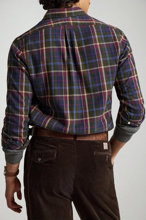 Polo Ralph Lauren Camicia Uomo in flanella Custom Fit