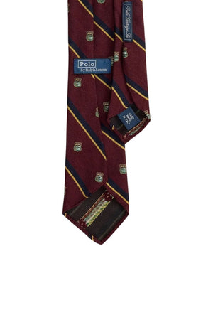 Polo Ralph Lauren Cravatta Uomo a righe / Vinaccia