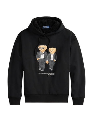 Polo Ralph Lauren felpa uomo polo bear con pelliccia interna