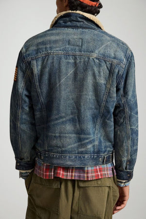 Polo Ralph Lauren Giacca Uomo Trucker con fodera in sherpa