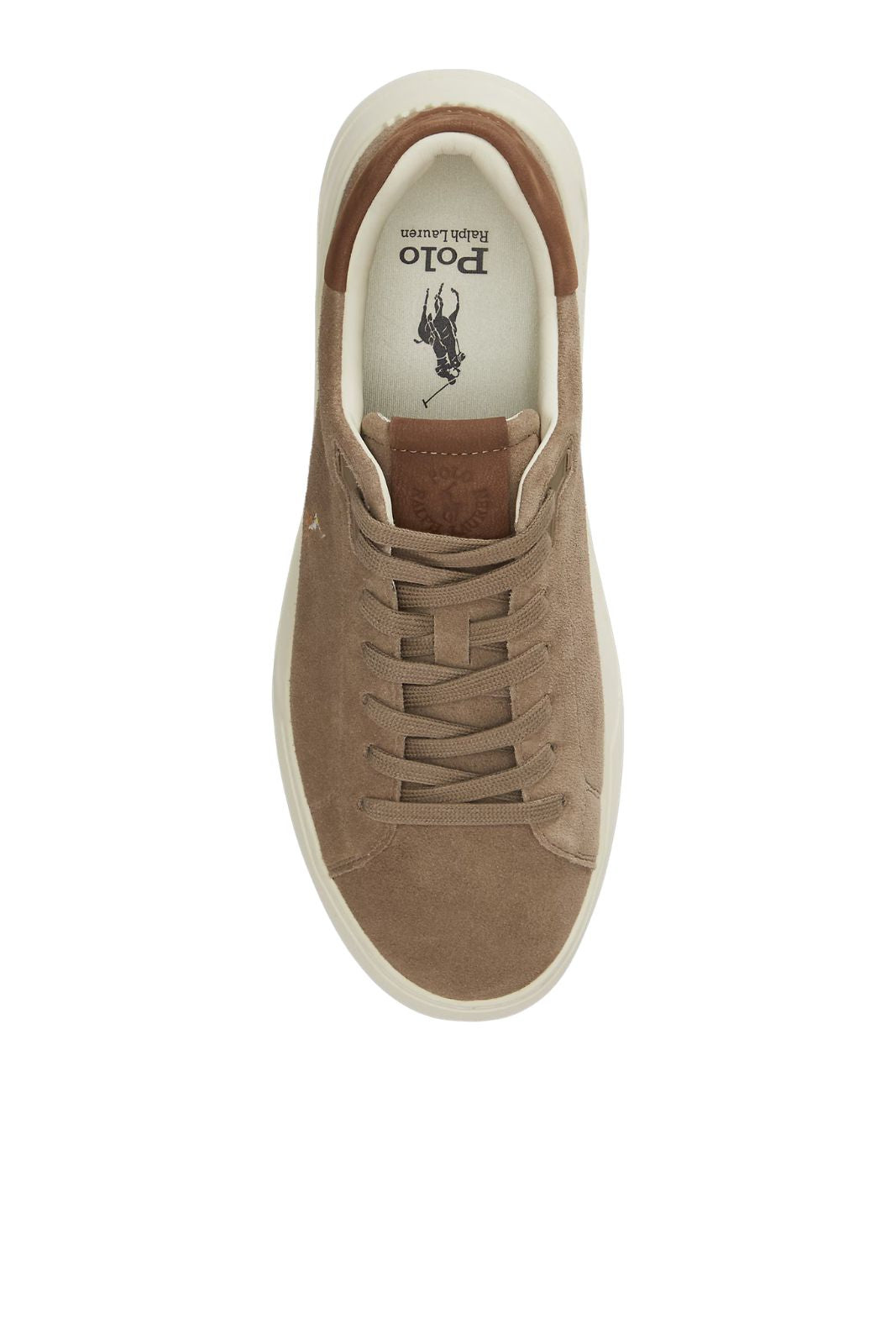 Polo Ralph Lauren Sneakers Uomo RLite Court in camoscio