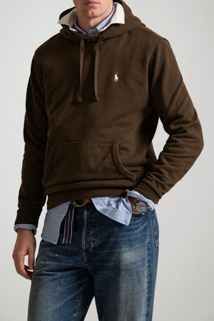 Polo Ralph Lauren Felpa Uomo con cappuccio e logo / Cioccolato