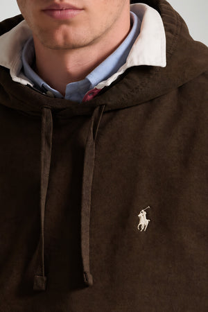 Polo Ralph Lauren Felpa Uomo con cappuccio e logo / Cioccolato