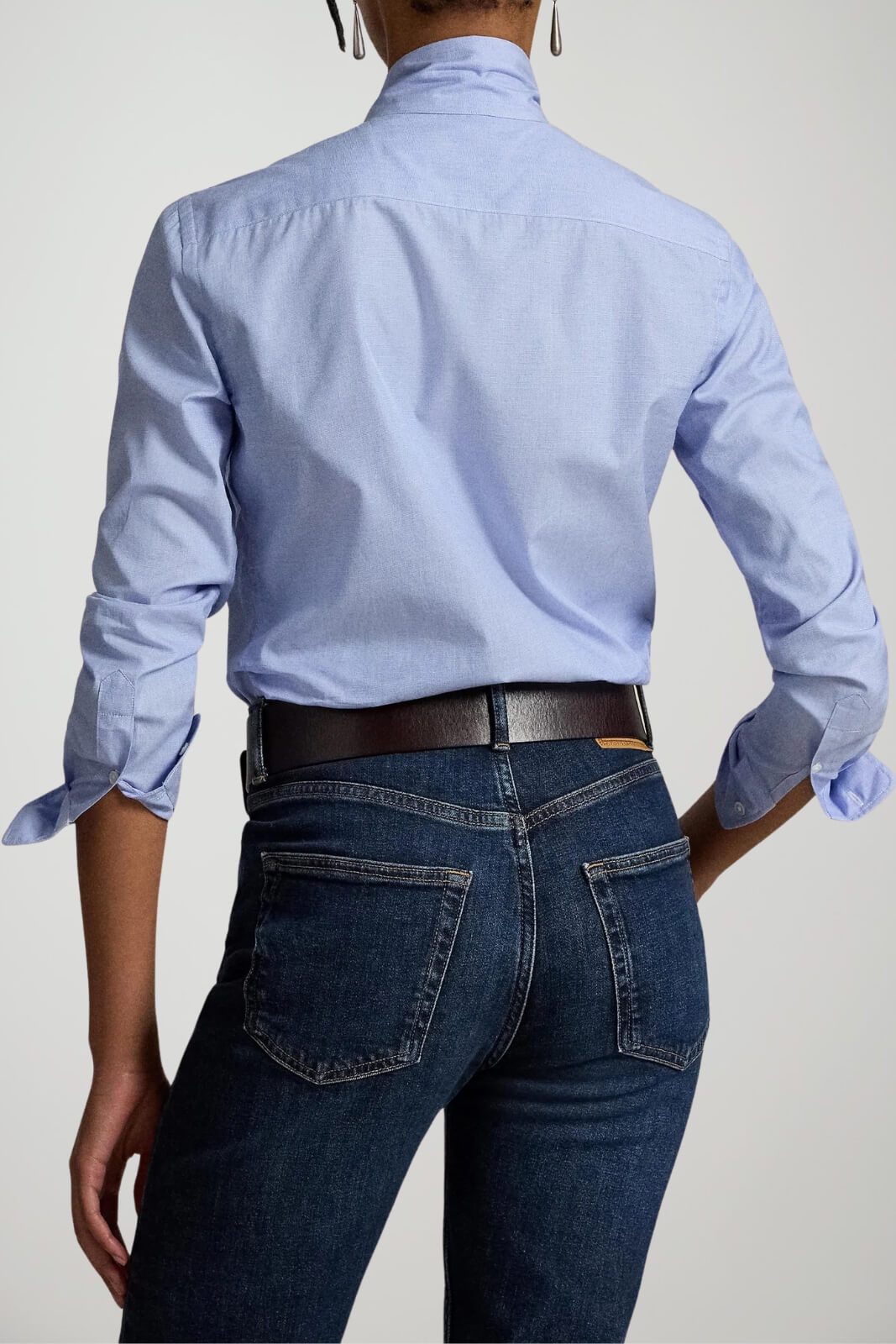 Polo Ralph Lauren Camicia Donna Slim Fit con cravatta