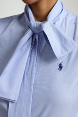 Polo Ralph Lauren Camicia Donna Slim Fit con cravatta
