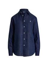 Polo Ralph Lauren Camicia Donna in lino navy