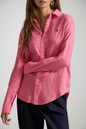 Polo Ralph Lauren Camicia Donna in lino pink