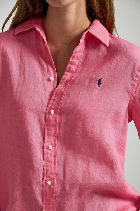 Polo Ralph Lauren Camicia Donna in lino pink