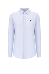 Polo Ralph Lauren Camicia Donna in lino sky