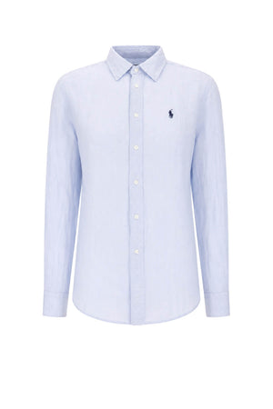 Polo Ralph Lauren Camicia Donna in lino sky