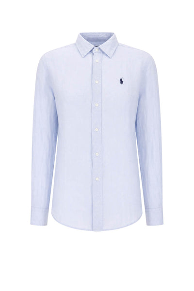 Polo Ralph Lauren Camicia Donna in lino sky