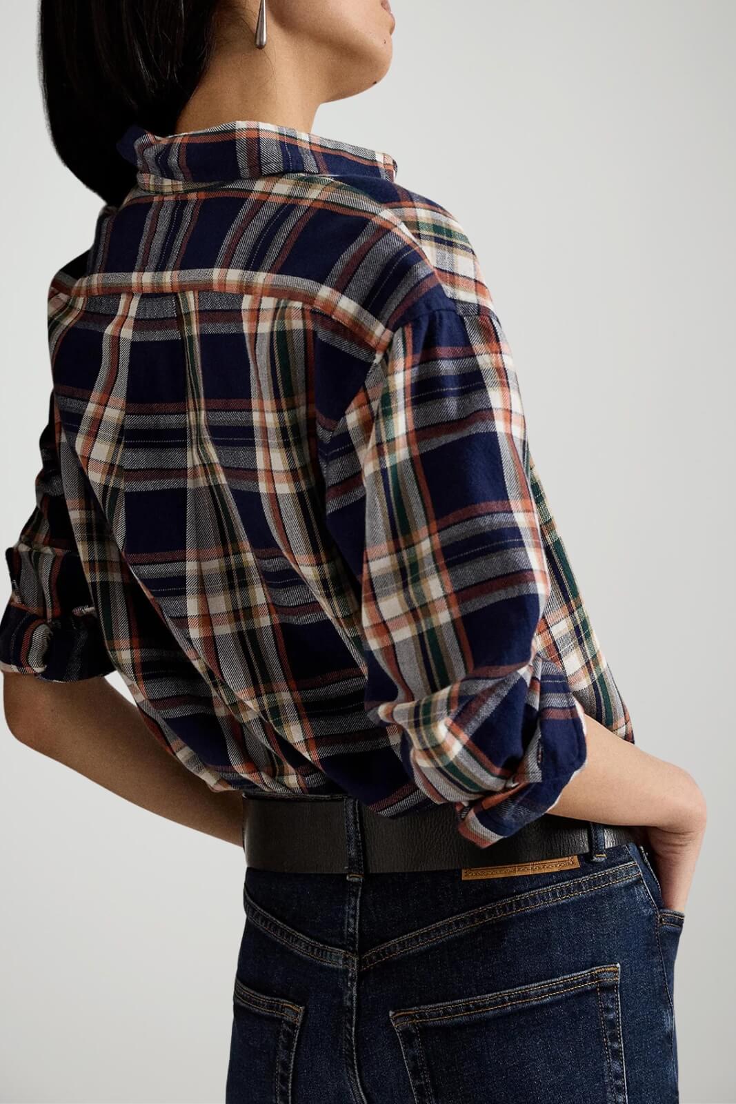 Polo Ralph Lauren Camicia Donna a quadri Relaxed Fit