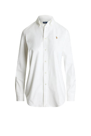 Polo Ralph Lauren Camicia Donna stretch Slim Fit / Bianco