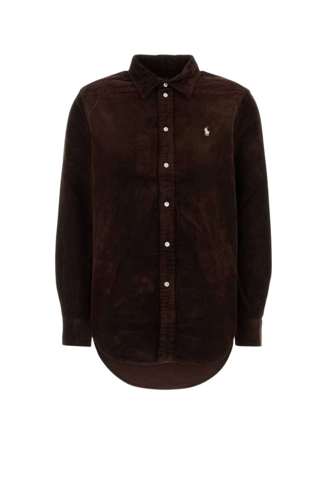 Polo Ralph Lauren Camicia Donna in velluto Classic Fit / Marrone