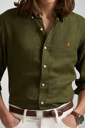 Polo Ralph Lauren Camicia Uomo in Lino