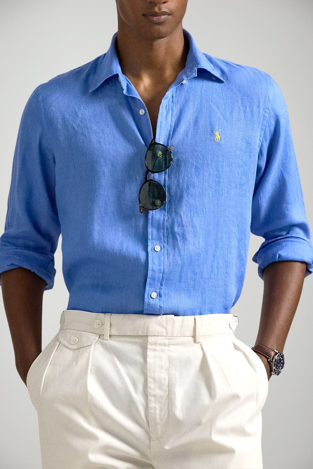 Polo Ralph Lauren Camicia Uomo Slim Fit con logo