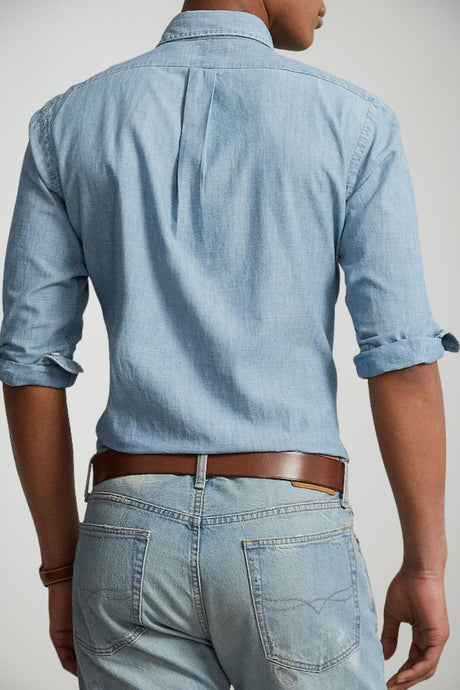 Polo Ralph Lauren Camicia Uomo in chambray slim fit