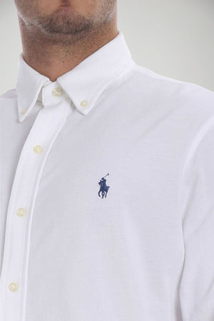 Polo Ralph Lauren Camicia Uomo in piquè white
