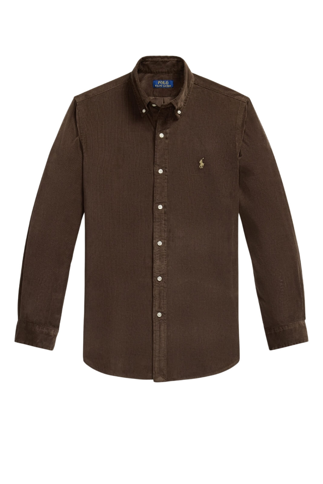 Polo Ralph Lauren Camicia Uomo in velluto Custom Fit / Marrone