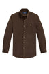 Polo Ralph Lauren Camicia Uomo in velluto Custom Fit / Marrone