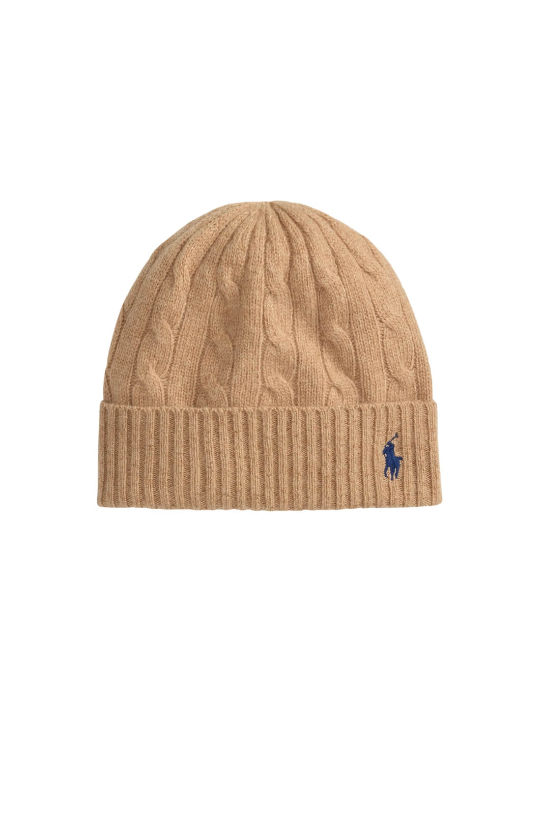 Polo Ralph Lauren Cappello Donna in lana a trecce / Cammello